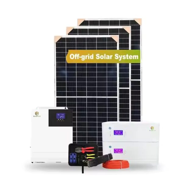 50KW Off-grid Solar System+Lithium LiFePo4 Battery + Inverter